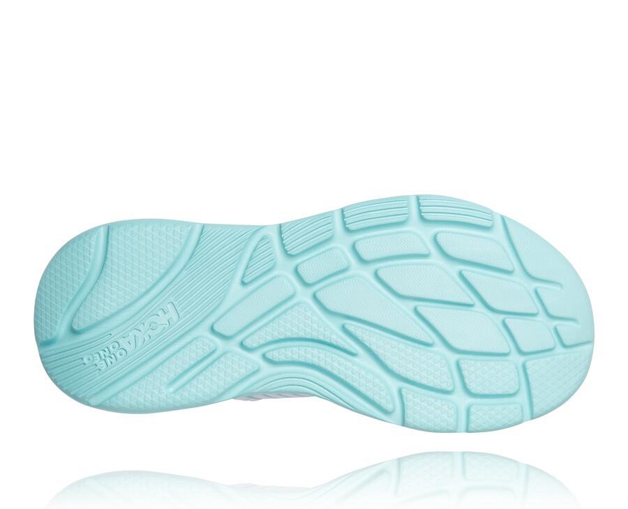 Sandalias Hoka One One Mujer - Ora Recovery - Blancas/Azules - TSN548326